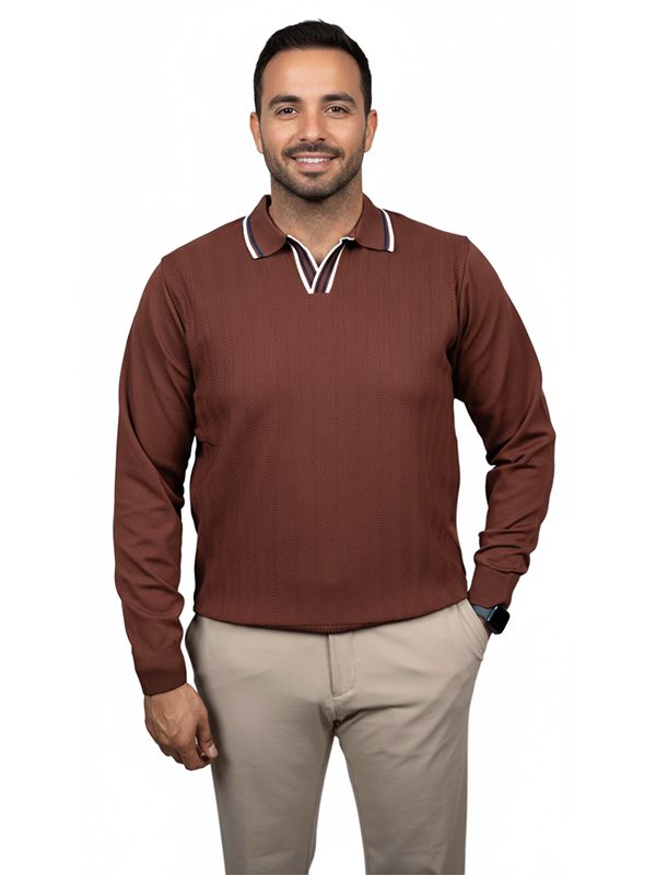 بلوز مردانه یقه دار